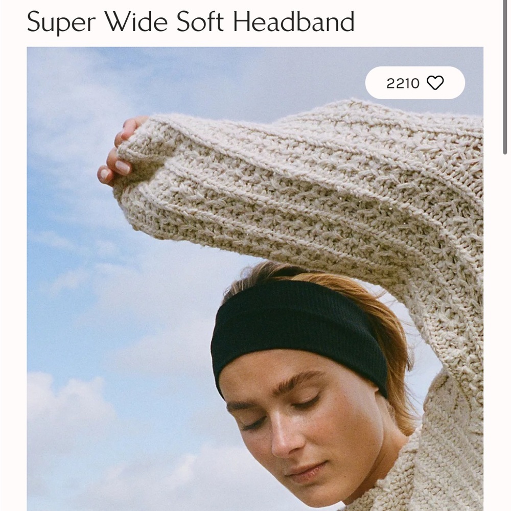 NWT Free People super wide ribbed headband